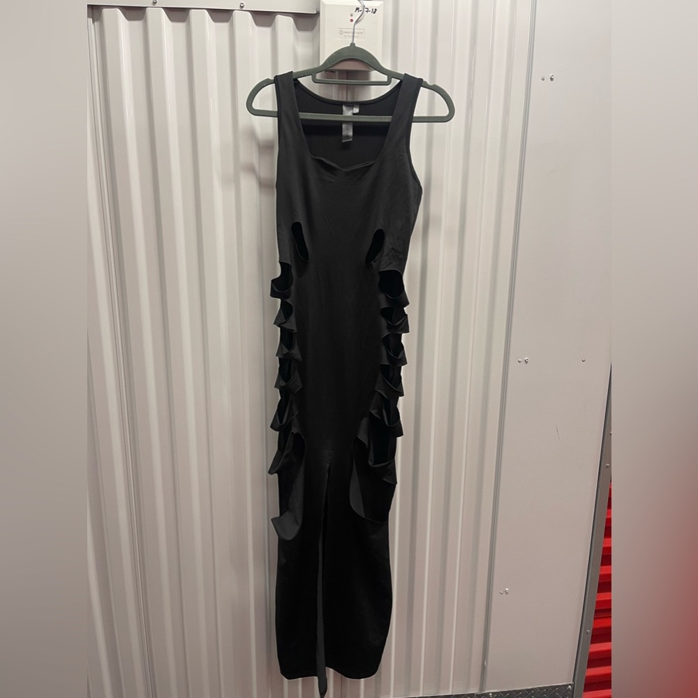 Black cutout dress